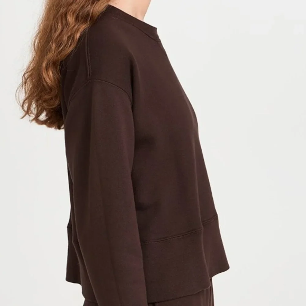 THE GREAT. The League Sweatshirt, Brown, Small - Picture 4 of 7